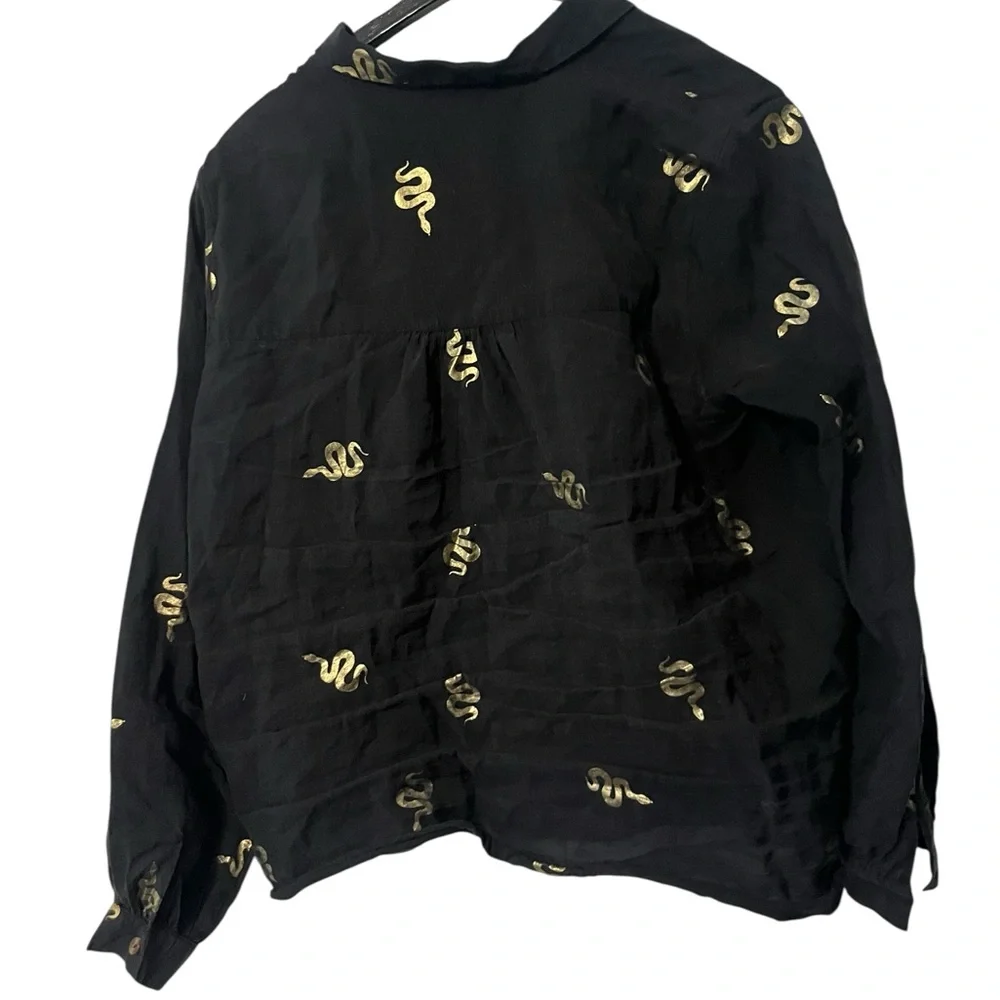 Black Gold Snake Top - Picture 7 of 11
